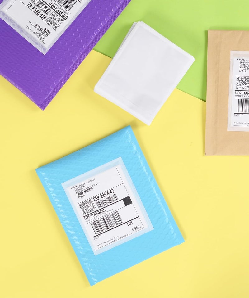 IN SAFE PACK 100 PCS 4.5"x 5.5" Clear Self-Adhesive Packing List Envelopes - Shipping/Mailing Pouch Enclosed Bags for Packing Slips Invoice Label - Image 4